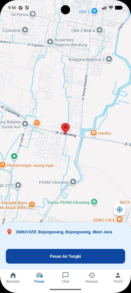 Pesan air Tirta Go